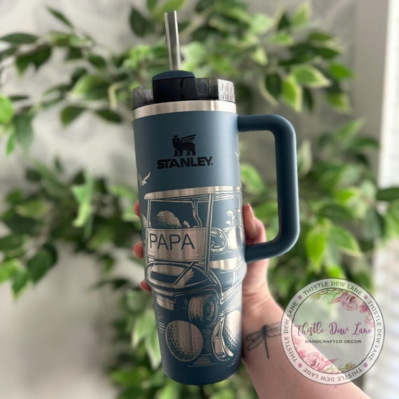 Engraved Stanley Tumbler, Laser Engraved Stanley, Golf Tumbler