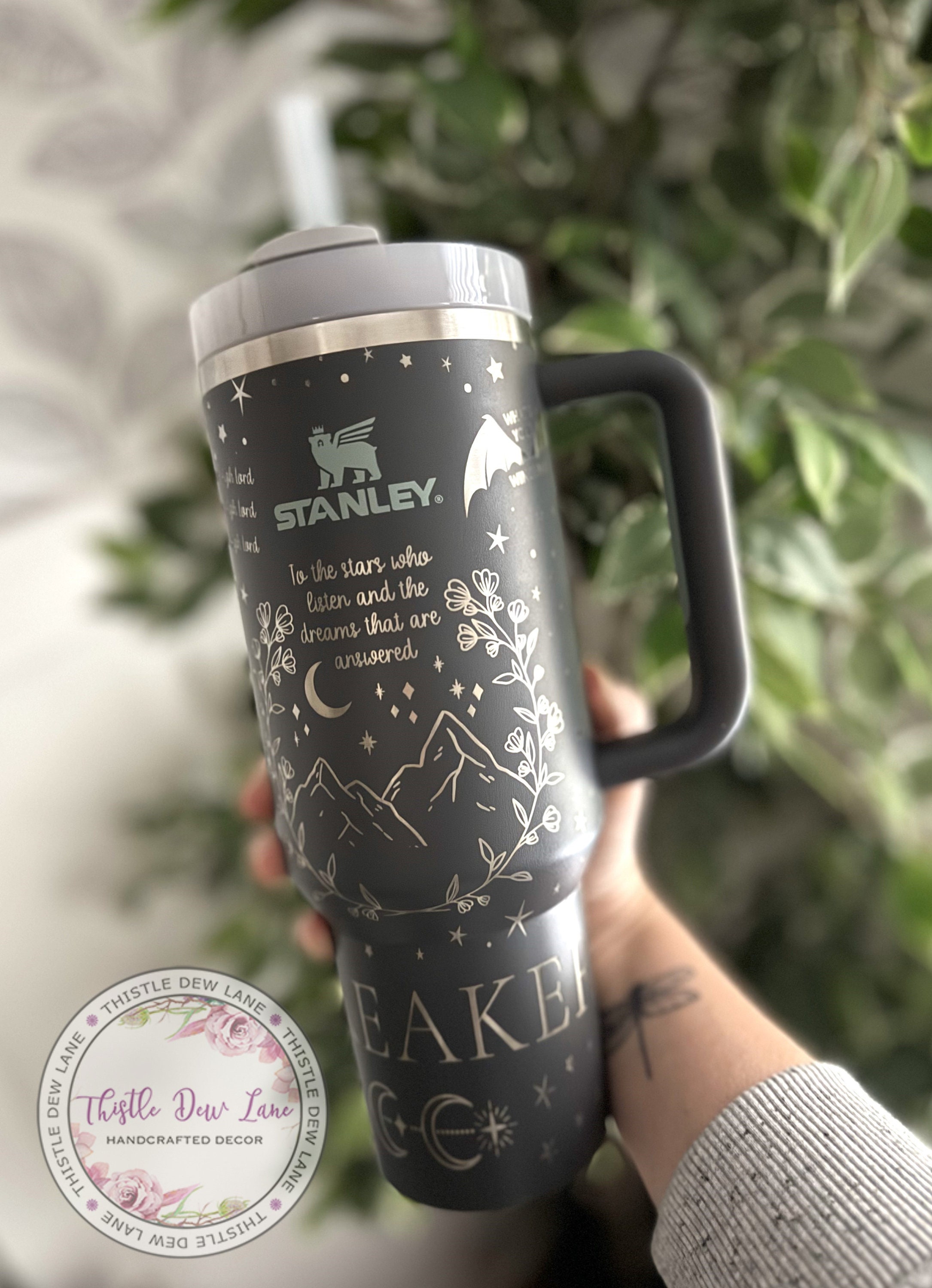 40 Ounce Stainless Steel Hot Cold Tumbler With Lid and Straw 40oz Tumbler  With Handle Laser Engrave Blank Tumbler Travel Mug PREORDER 