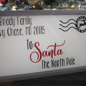 Letter to Santa Wood Sign Christmas Decor Christmas - Etsy