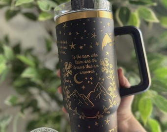 Laser Engraved ACOTAR Tumbler: 40oz Insulated Cup