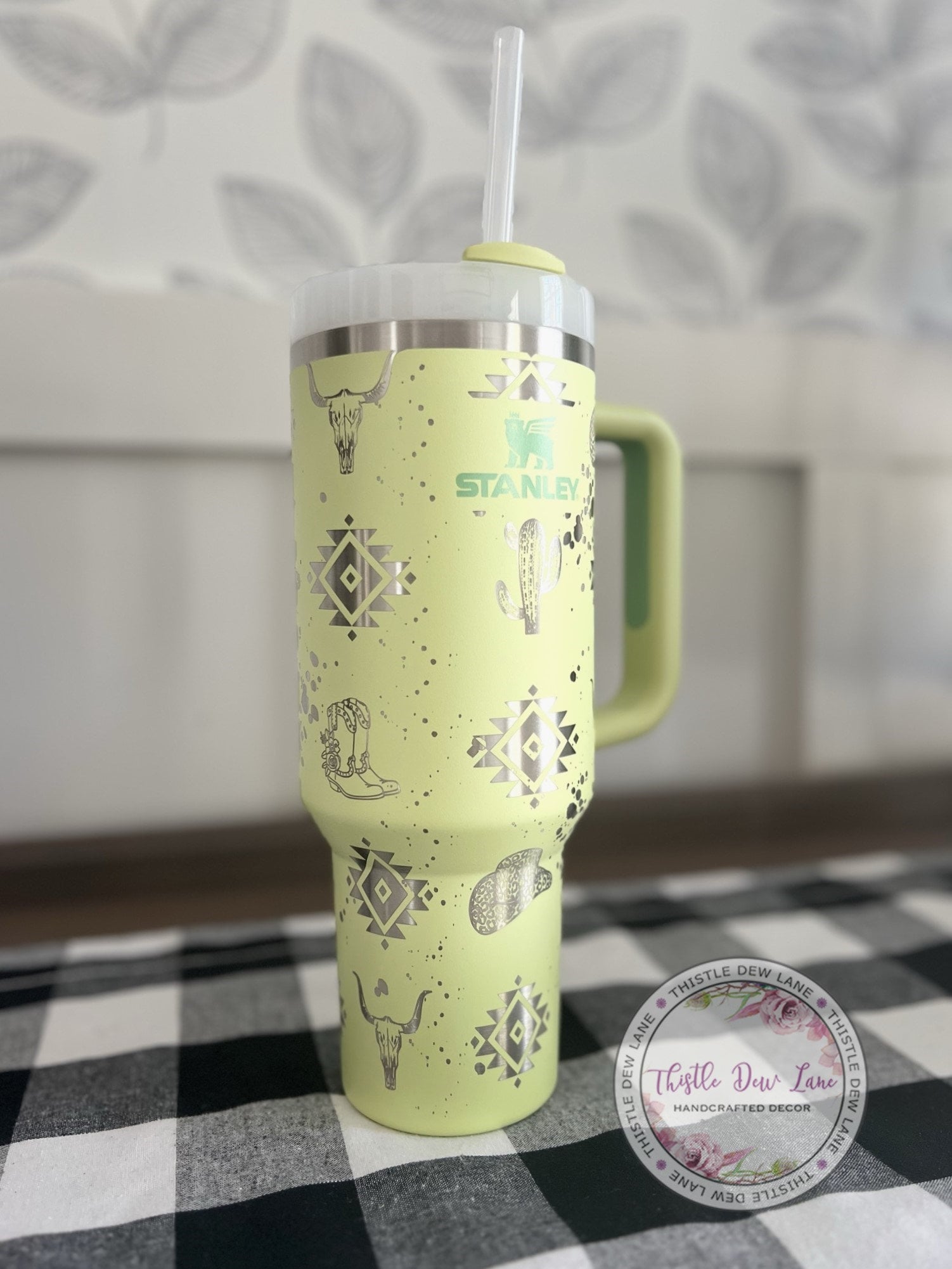 40 oz Mug Custom Stanley Style Tumbler – Tiffany Wild and Free