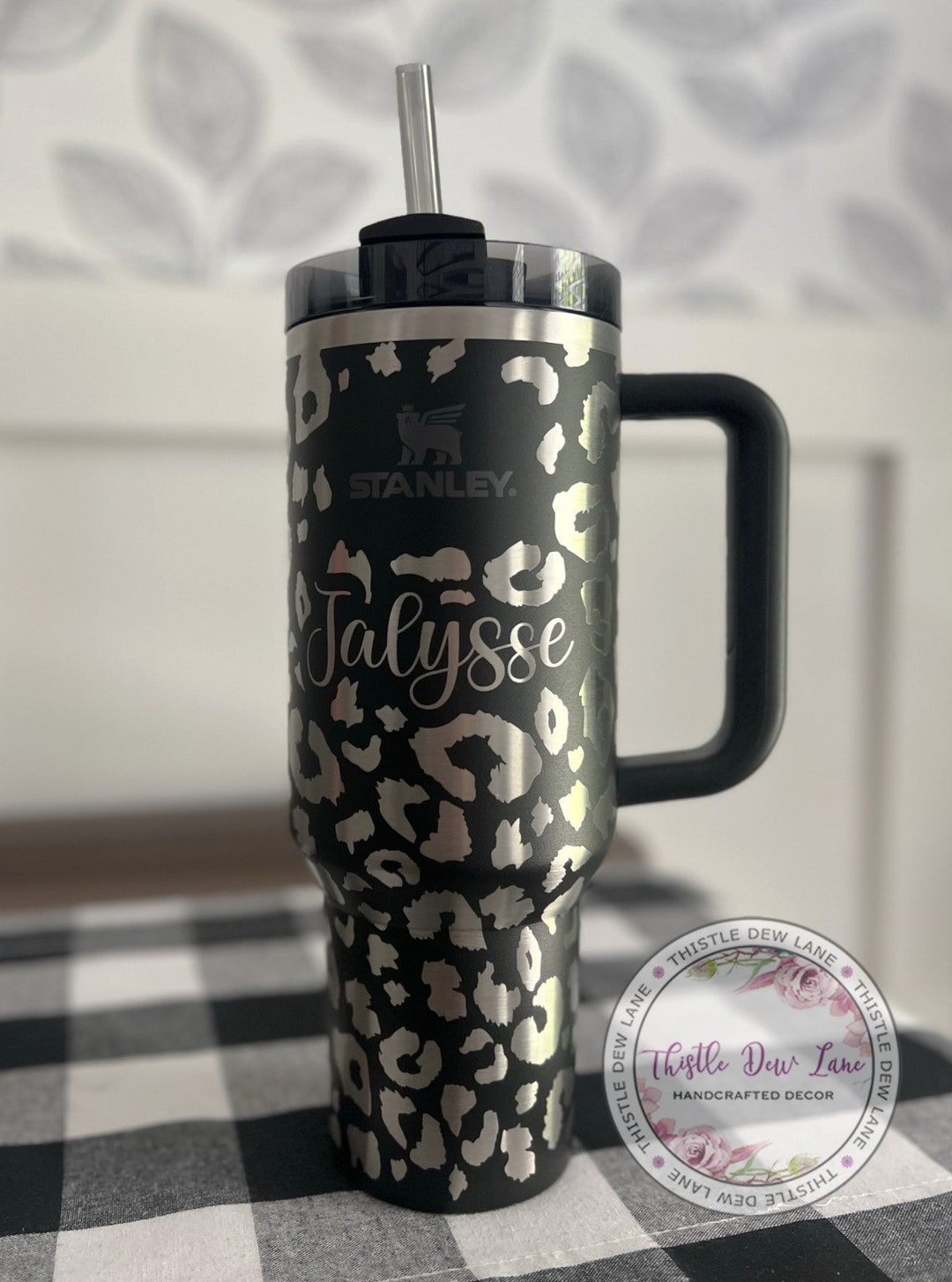 Leopard Tumbler, 40oz 30oz Personalized Stanley, Gift for Her