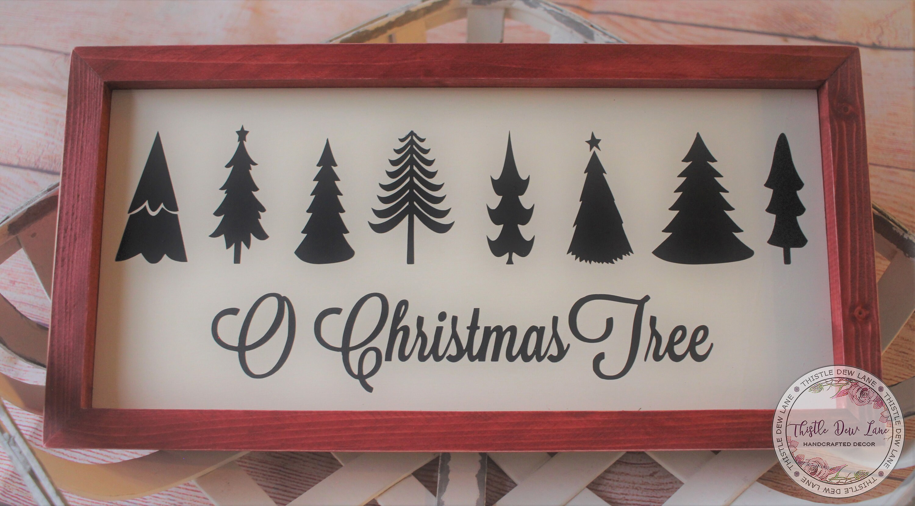 O Christmas Tree Wood Sign Christmas Sign Etsy