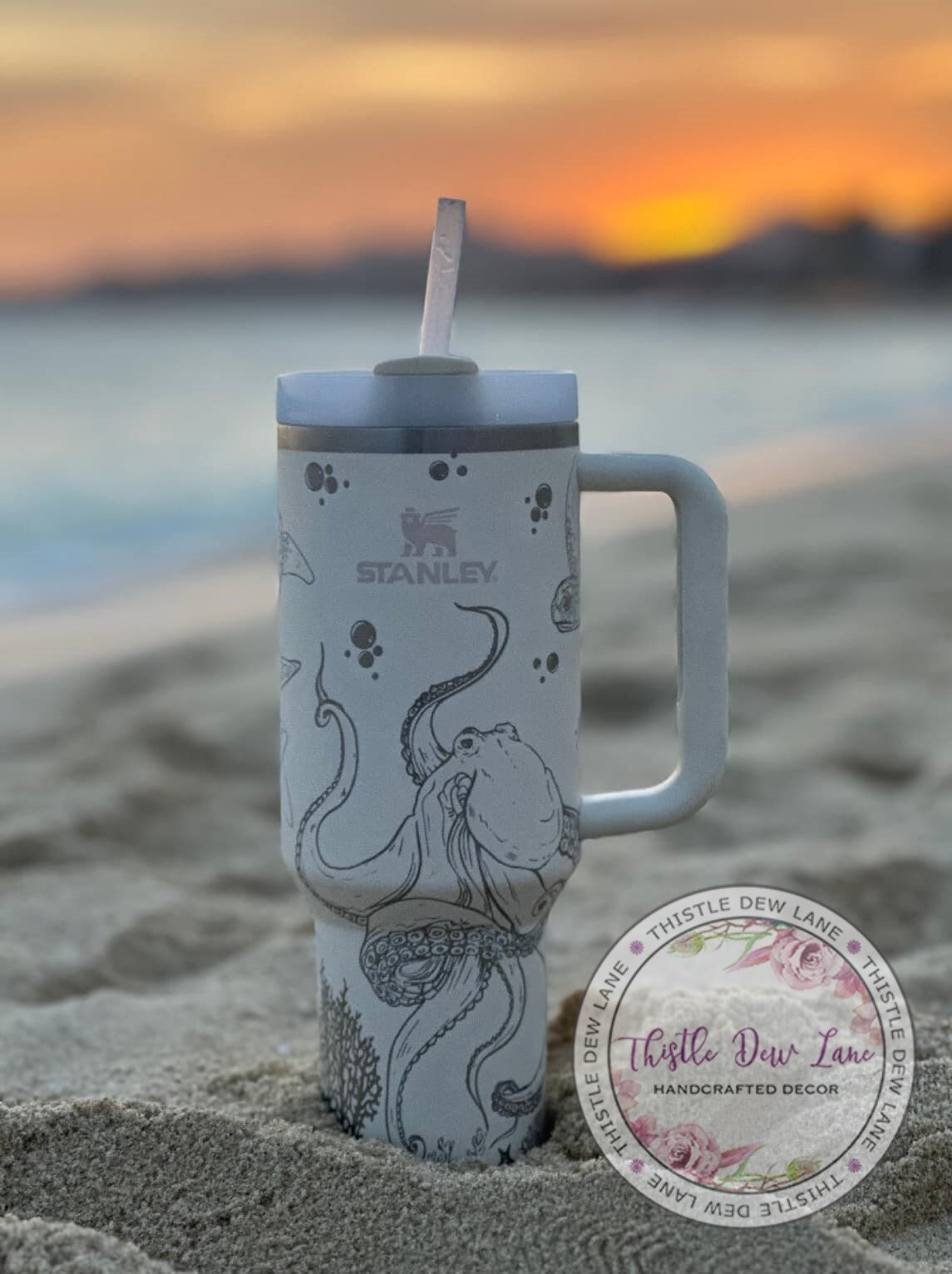 Stanley 40oz 30oz Tumbler, Ocean Tumbler, Underwater Tumbler