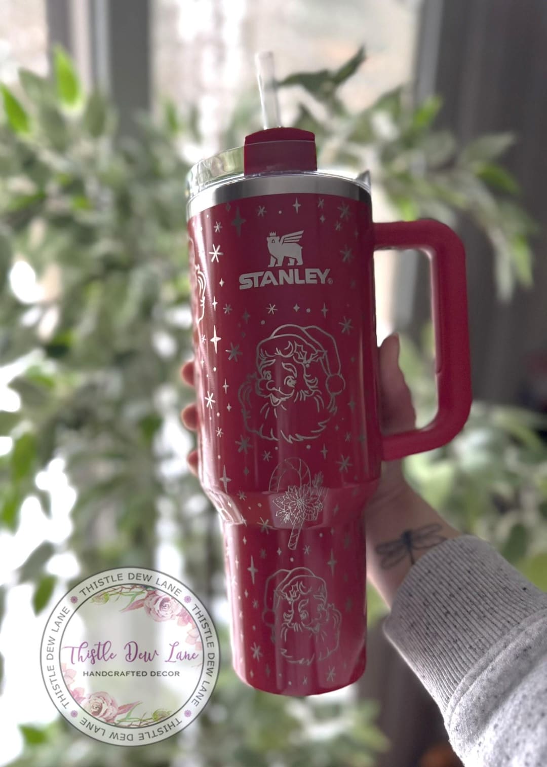 Laser Engraved Vintage Santa Stanley Tumbler, Christmas Gift - Etsy