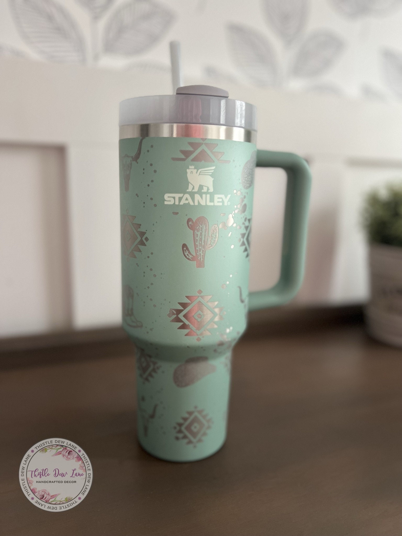 Boho Space Theme Tumbler, Engraved Stanley, 40oz Quencher, Cosmic Cowgirl,  Personalized Water Bottle, Western Gifts, Space Cowgirl 