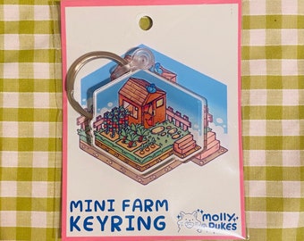 Mini Farm Acrylic Keyring