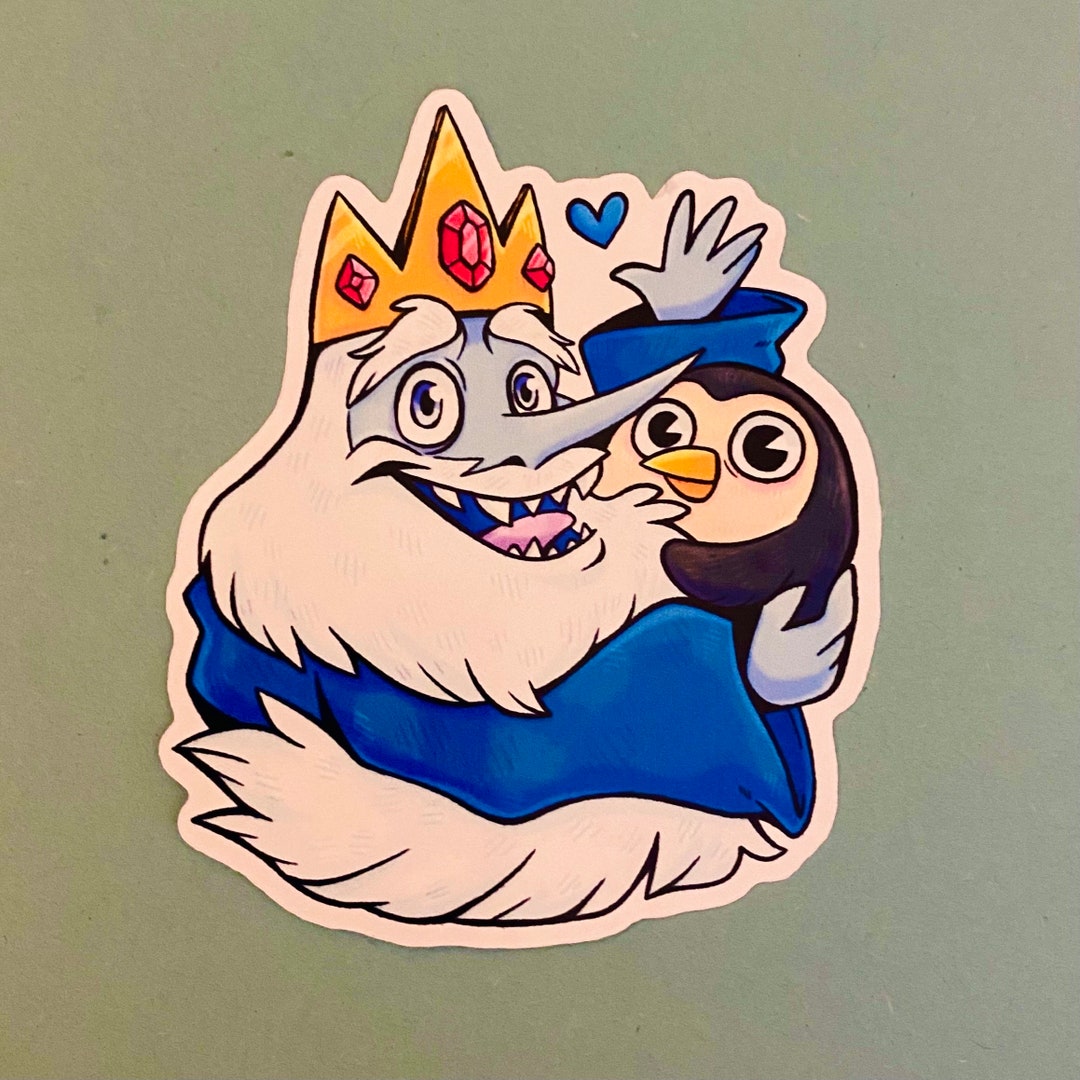 Ice King and Gunther Sticker - Adventure Time - Etsy