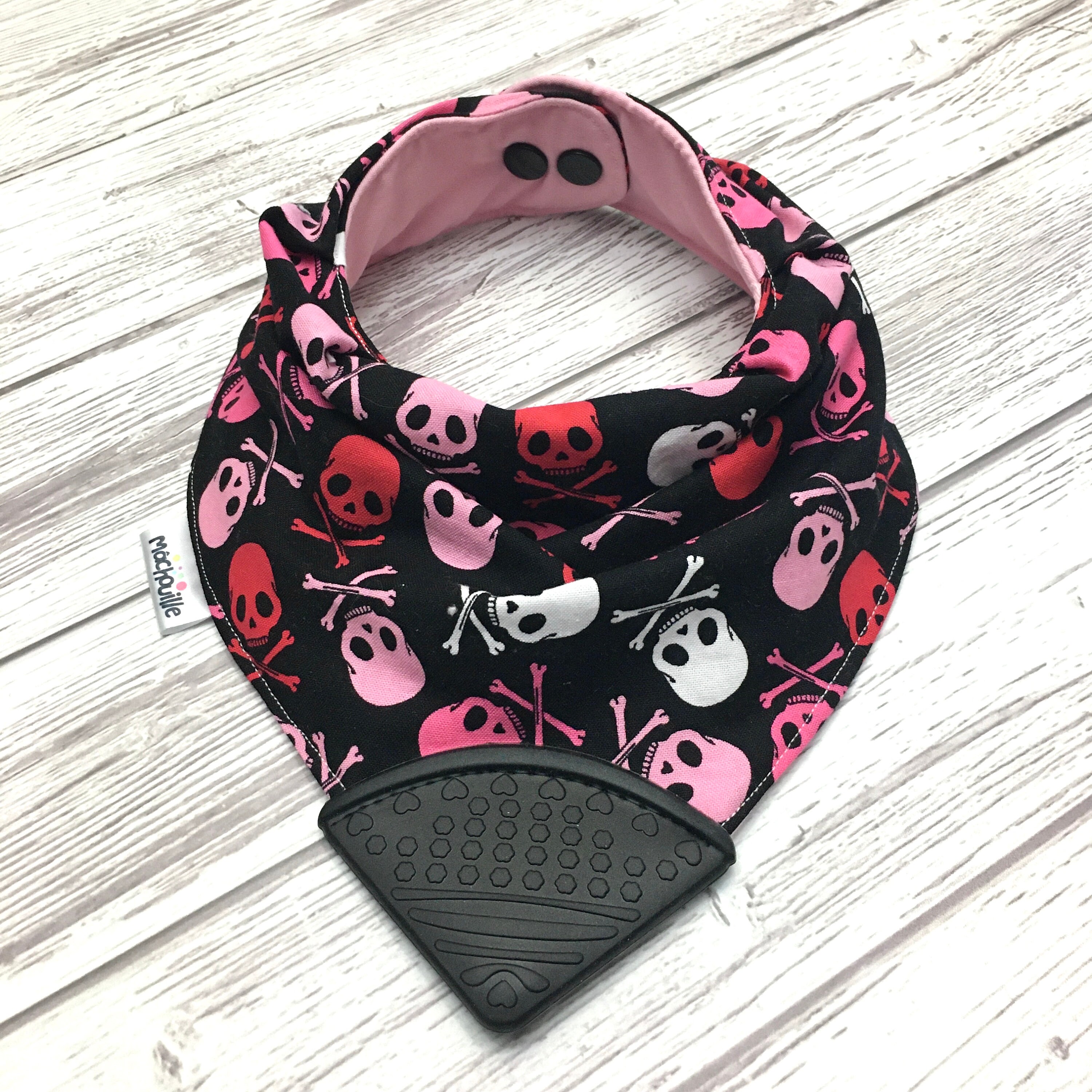 bib with teething corner