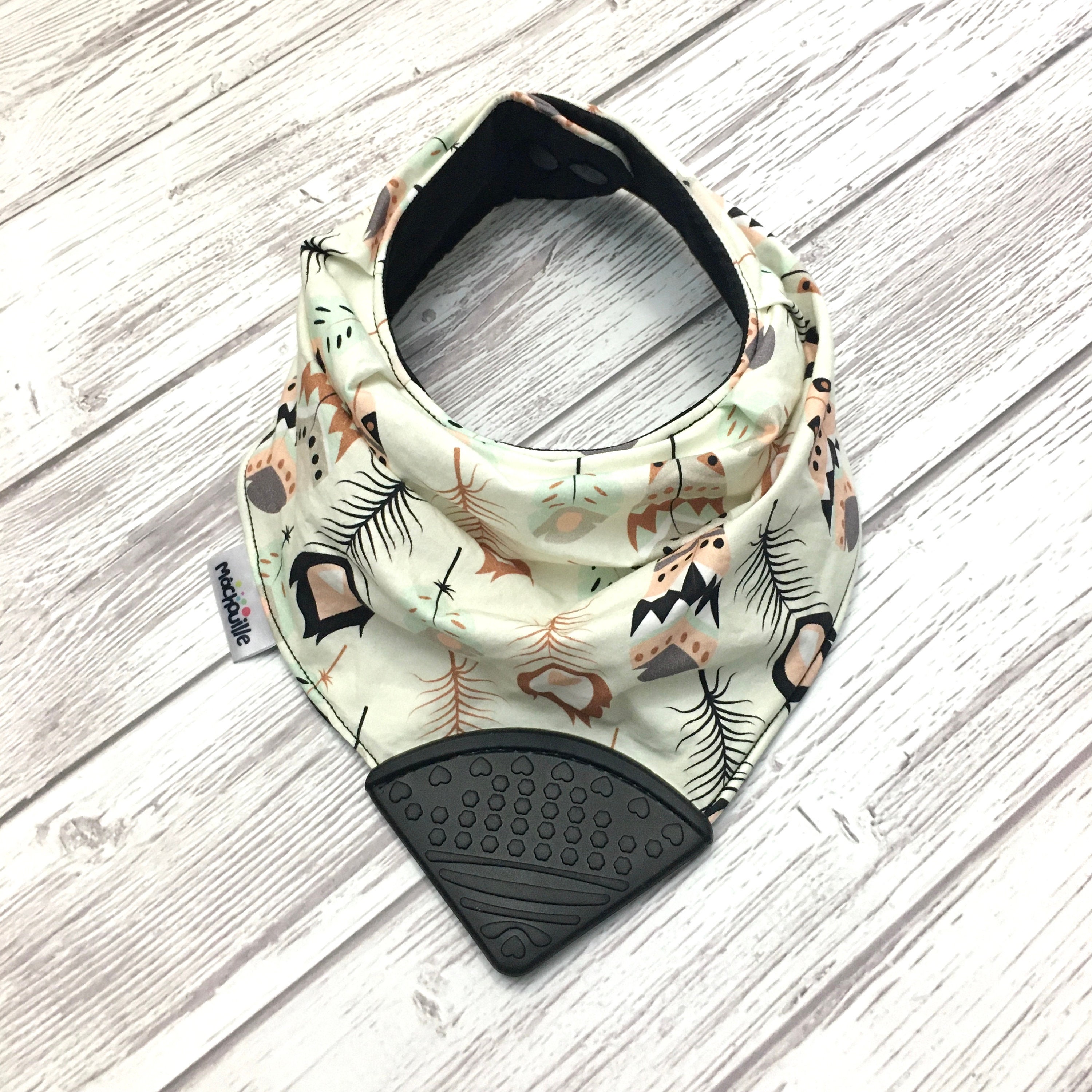 bib with teething corner