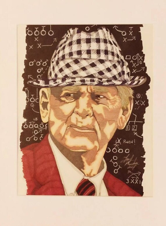General George S Patton Jr Sketch Card Print # //9 Signed by Artist Tony Keaton