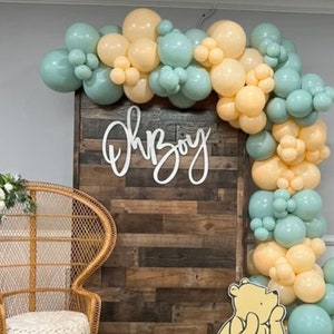 Oh Boy Wooden Sign, Oh Boy Baby Shower decoration, Gender Reveal backdrop, Cute Baby Shower back drop, Unique Baby Announcement