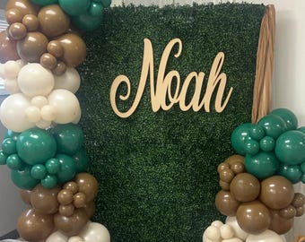 Custom Backdrop Sign, Name Sign for First Birthday Party, Wood Cut Out, Birthday Yard Signs, Wedding Backdrop Sign,Custom Words