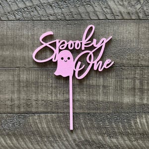 Spooky One Cake Topper: First Birthday, Halloween Theme birthday