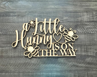 A Little Honey is on the Way Sign: A Little Hunny Bee shower