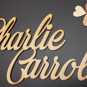 Laser Cut Name Sign: Small Personalized Name image 7