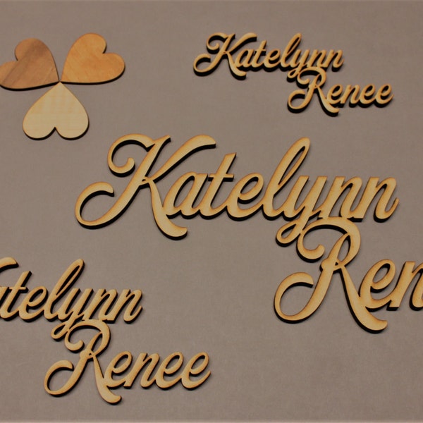 Small Name up to 12" x 6" | Custom Name | Laser Cut Name | Wreath Name sign | Christmas Stocking Name