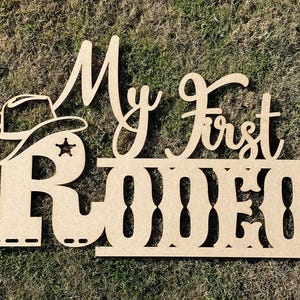 My First Rodeo, My Frist Rodeo sign, My First Rodeo Decorations, My First Rodeo Sign, Baby's First Birthday,  First Birthday