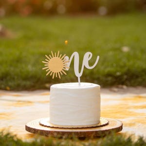 My First Trip Around the Sun Cake Topper:  First Birthday Decor