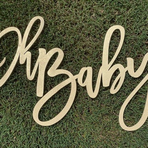 Oh Baby Sign, Oh Baby Shower, Gender Reveal, Cute Baby Shower back drop, Oh Baby Backdrop, Baby Announcement, Oh Boy