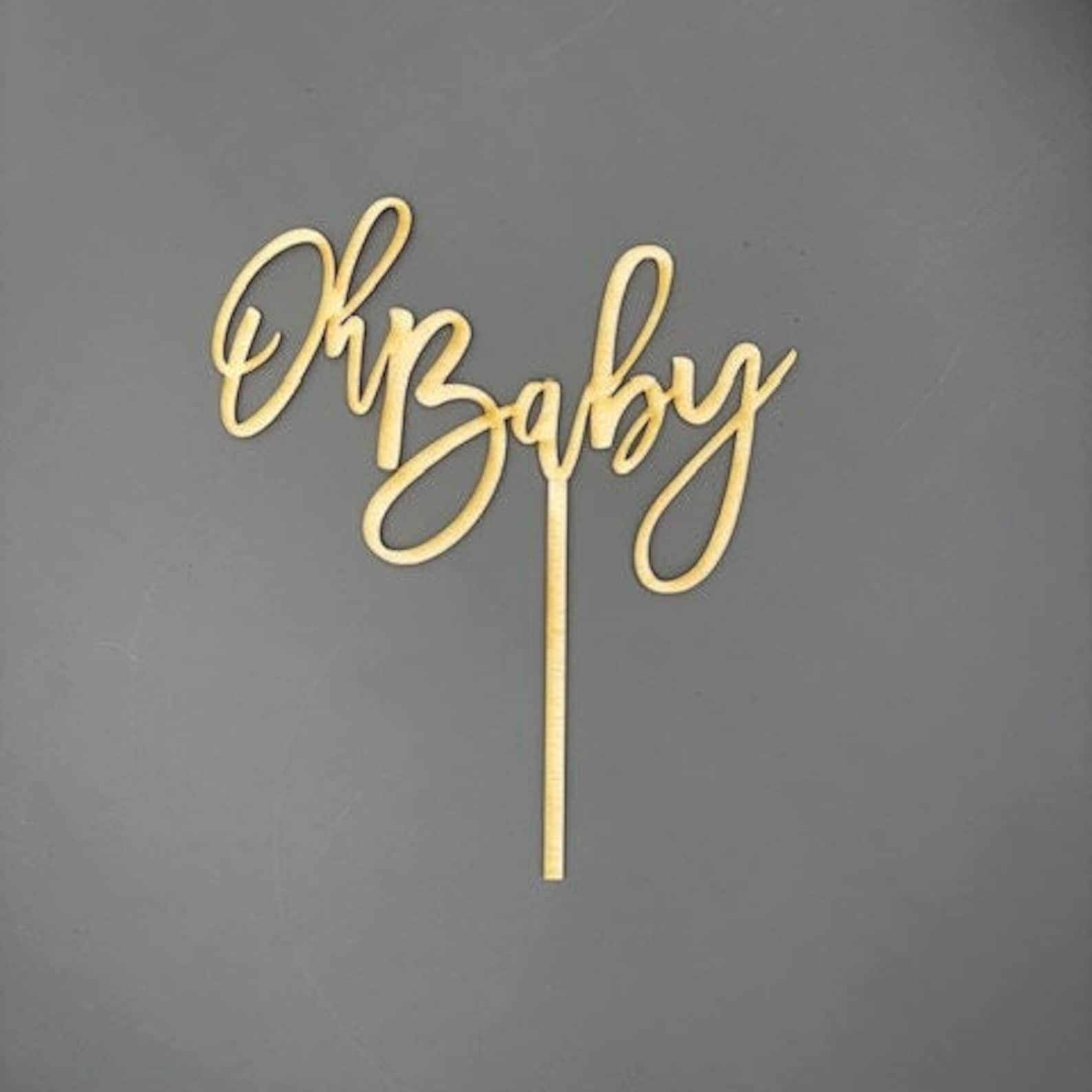 Oh Boy Cake Topper Oh Baby Cake Topper Oh Baby Shower Etsy