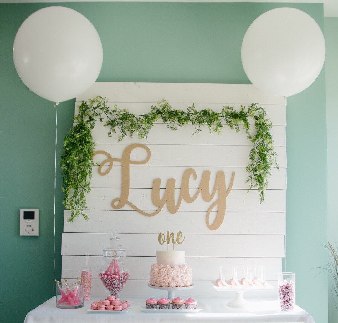 Nursery Name Sign Large Wooden Name Sign Baby Name Sign Etsy