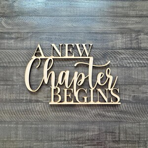 A New Chapter Begins Baby Shower Theme, Wedding Shower Sign bild 1
