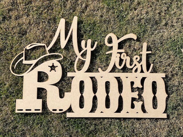 My First Rodeo Theme Sign My First Rodeo Sign: 1st Birthday Decor, Cowboy Theme - Etsy