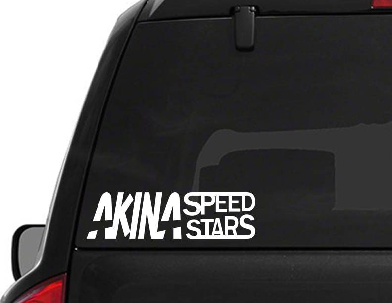PotteLove Akina Speed Stars Kanji Fukiwara JDM Tofu Shop Initial D License Plate Frame 6 X 12 Customizable Text