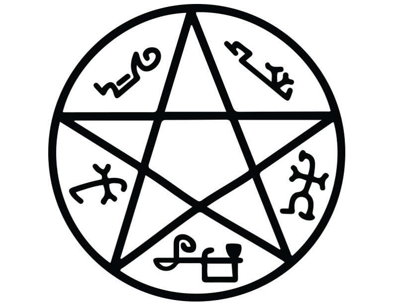 Тату из сверхъестественного эскиз