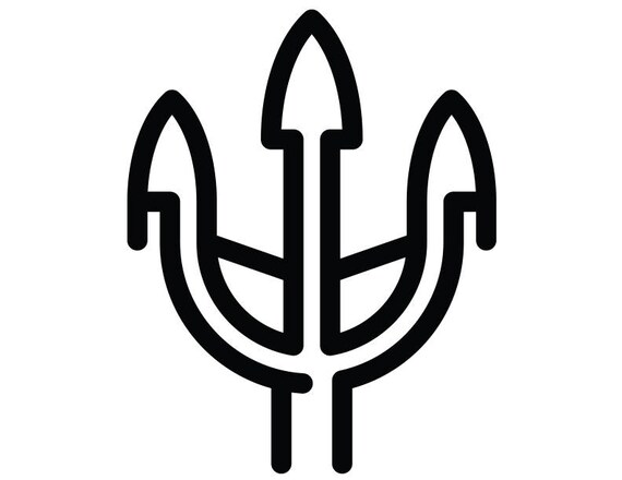 Aquaman Trident Decal Dc Comics Etsy Aquaman Trident Decal Dc Comics Etsy