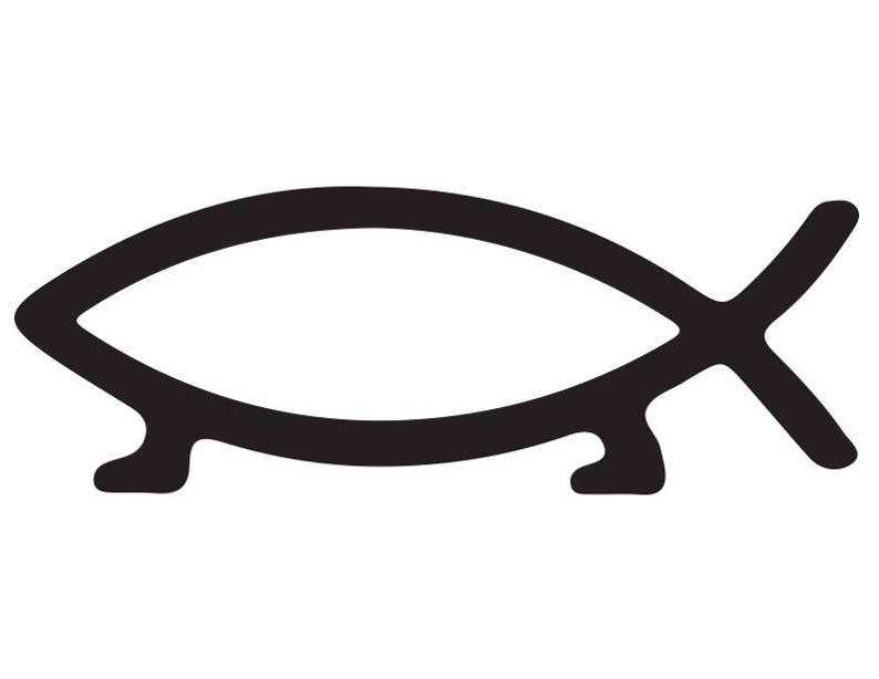 Darwin Fish Decal. Charles Darwin. Evolution. Etsy