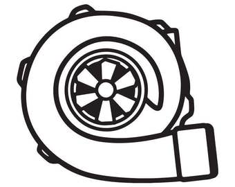 Blown Turbo Window Sticker - Etsy