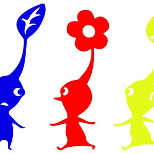 Pikmin Decal. Nintendo Gamer. Video Game Vinyl Sticker image 2