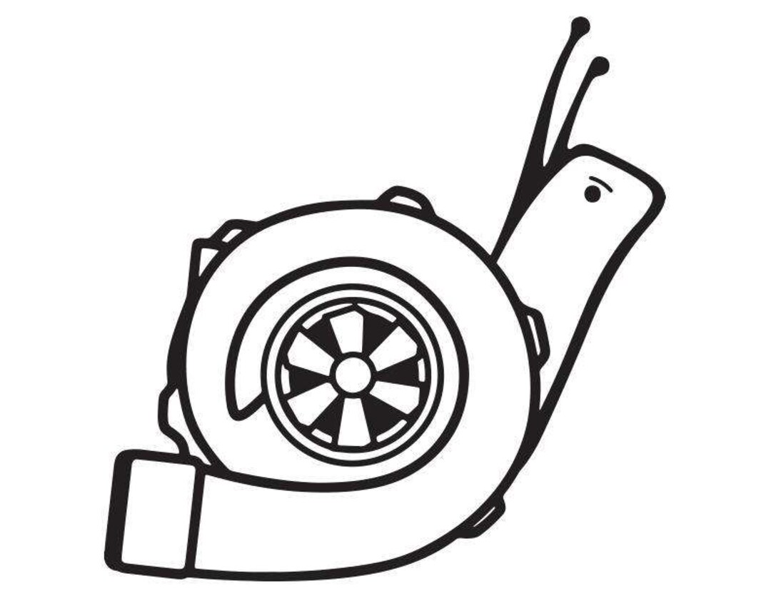 Turbo Snail Decal Boosted Facing Right Etsy