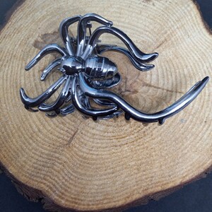 Metal Spider & Spiderweb Hair Clips