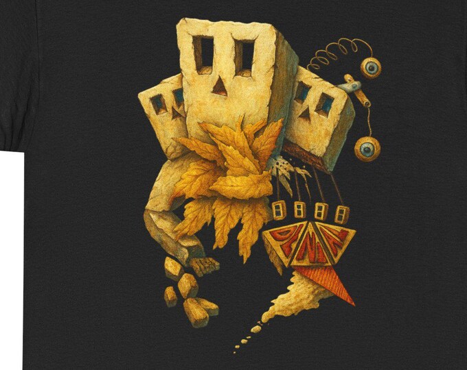 Stone Spirits T-SHIRT / Surreal Abstract Art, Original Drawing from Collective Unconscious