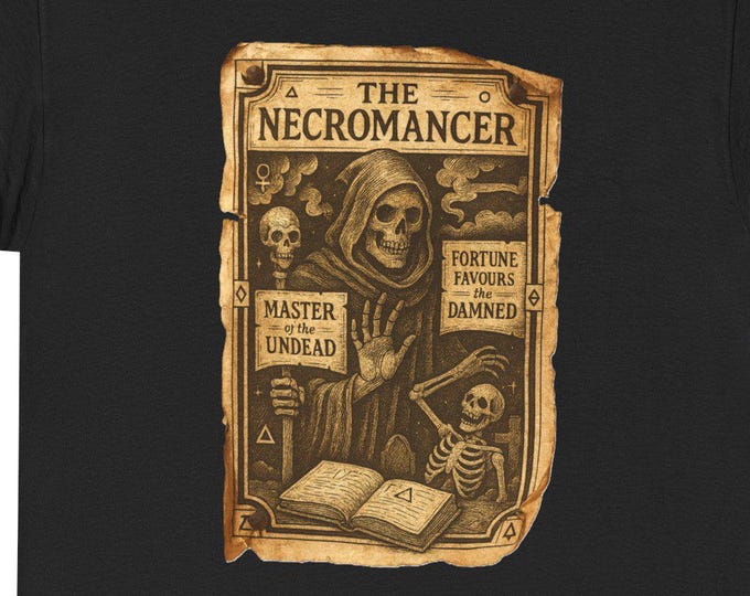 Necromancer T-Shirt | Skull, Vintage Magic