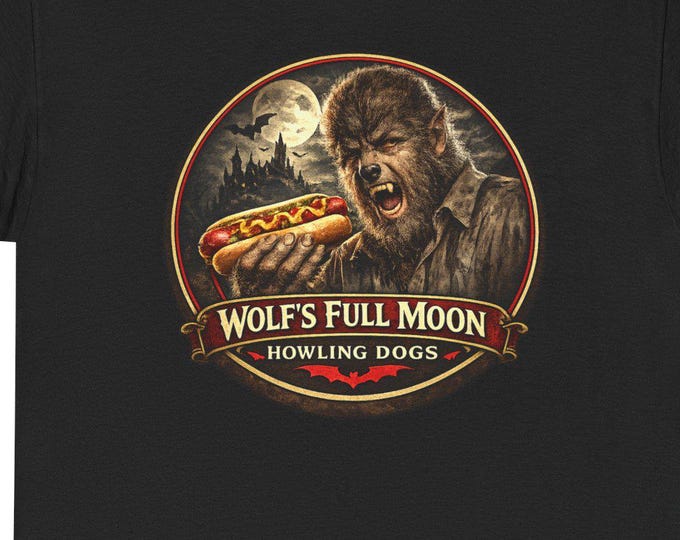 Wolfman Howling Dogs T-Shirt: Vintage Horror, Retro Monster Movie Graphic Tee