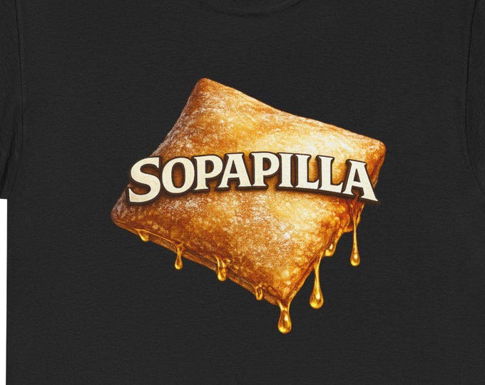 Sopapilla T-Shirt, Honey Dripping Dessert Tee, New Mexico Foodie Apparel
