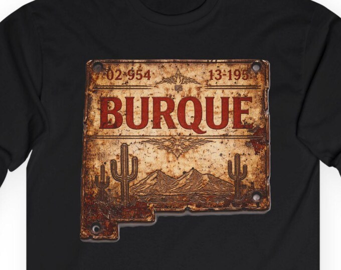 Burque Cool Long Sleeve Tee | Albuquerque Southwestern Rusty T Shirt