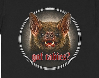 Got Rabies? Bat T-Shirt | Vampire Bat Disease Tee