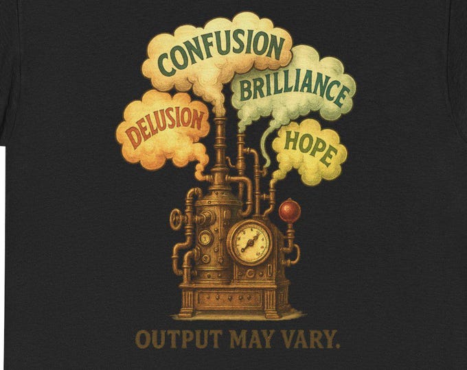 Artist Steampunk Tee | 'Output May Vary' Graphic T-Shirt