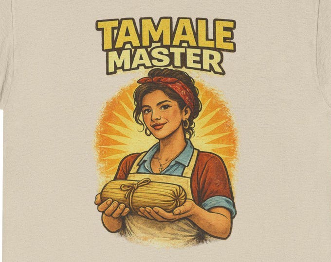 Tamale Master Shirt: Retro Vintage Latina Chef Tee, Mexican Food Apparel