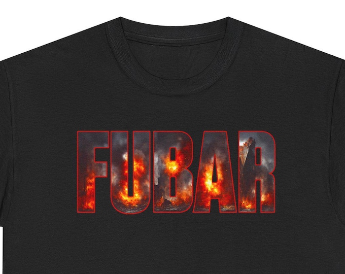 FUBAR Graphic Tee | Explosive Text Military Slang Typography