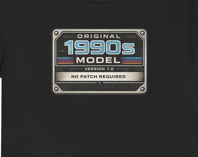 1990s Model T-Shirt | Retro Cassette Label / 90s Vintage Music Tee