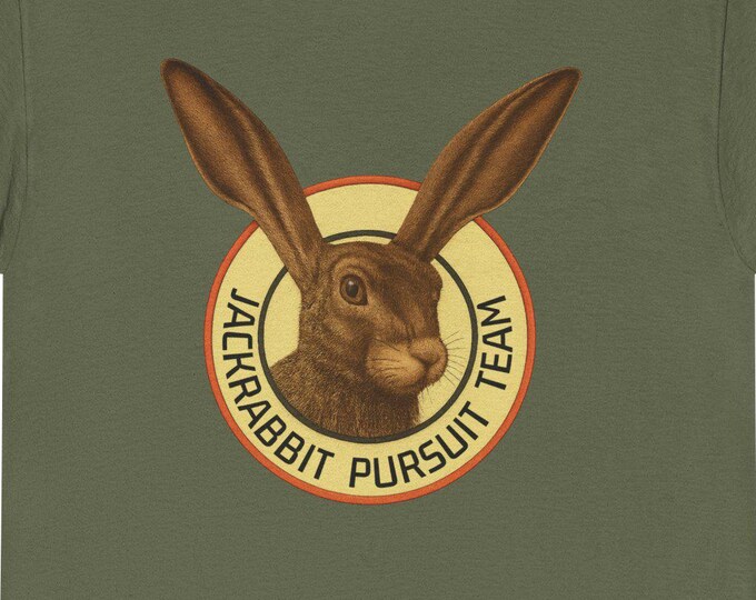 Jackrabbit Pursuit Team T-Shirt | Vintage Jackrabbit Logo Tee for the Quick Responders