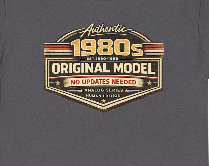 1980s Original T-Shirt | Retro Badge Birthday Gift
