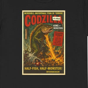 Codzilla T-Shirt, Fisherman Gift