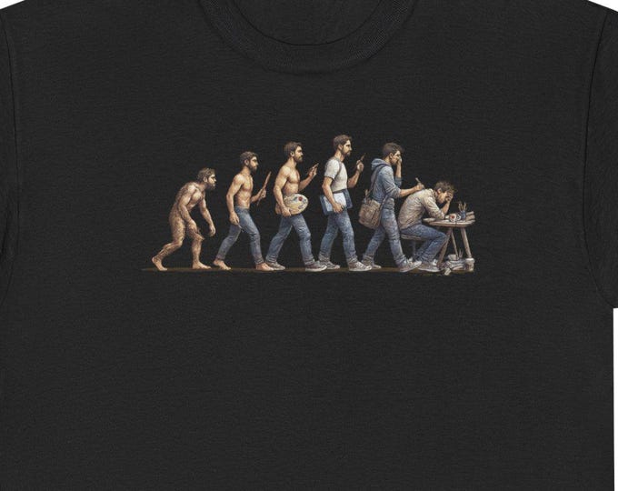 Artist Evolution Tee | Funny Retro Artist Progression